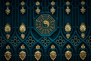 Blue And Brown Yin Yang Illustration